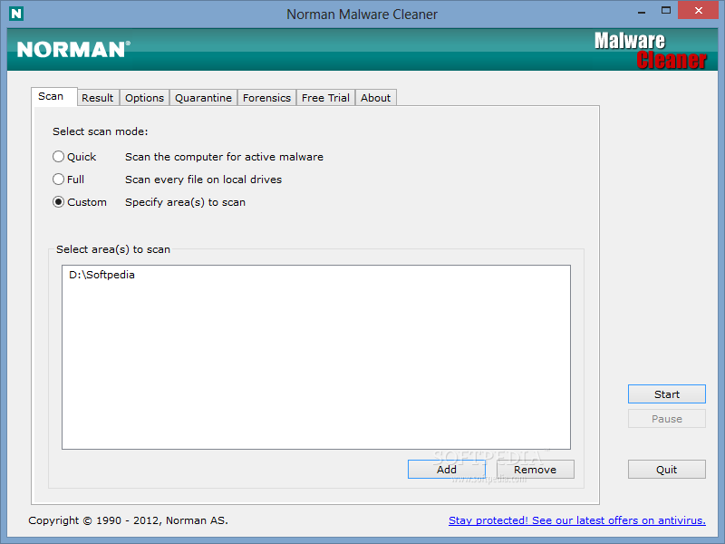  Norman Malware Cleaner description   