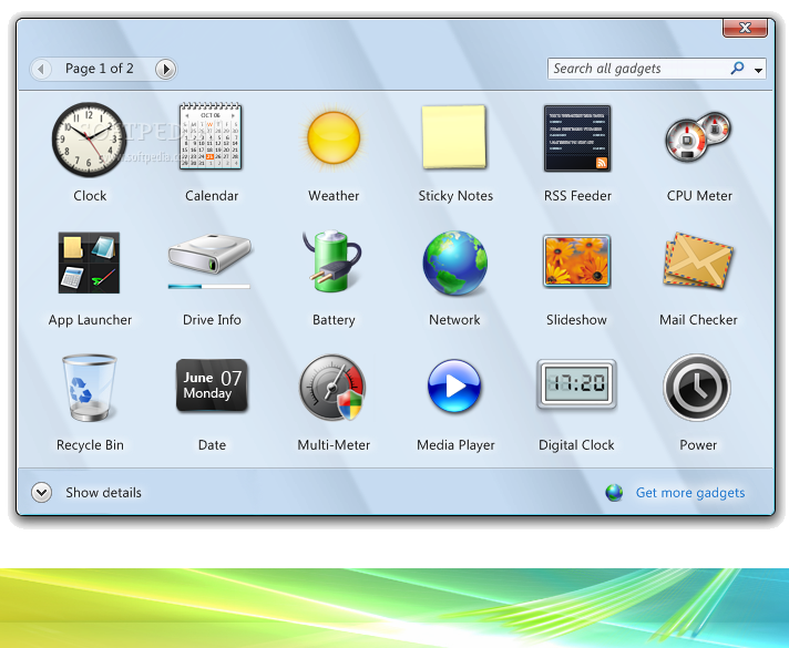 Gadgets For Windows 7 Xp Vista 2011 Mustang